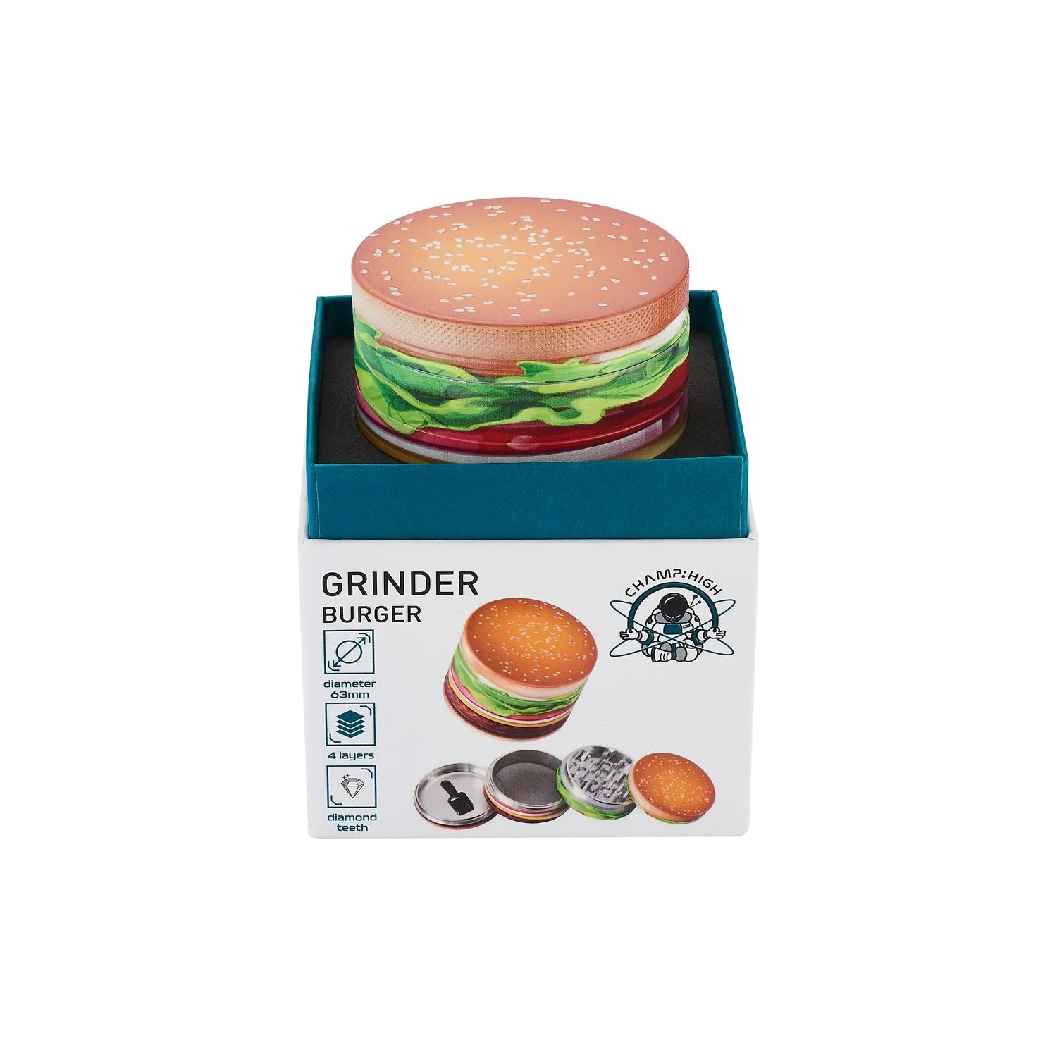 Grinder 4-teilig – Burger Design-HHCFriends