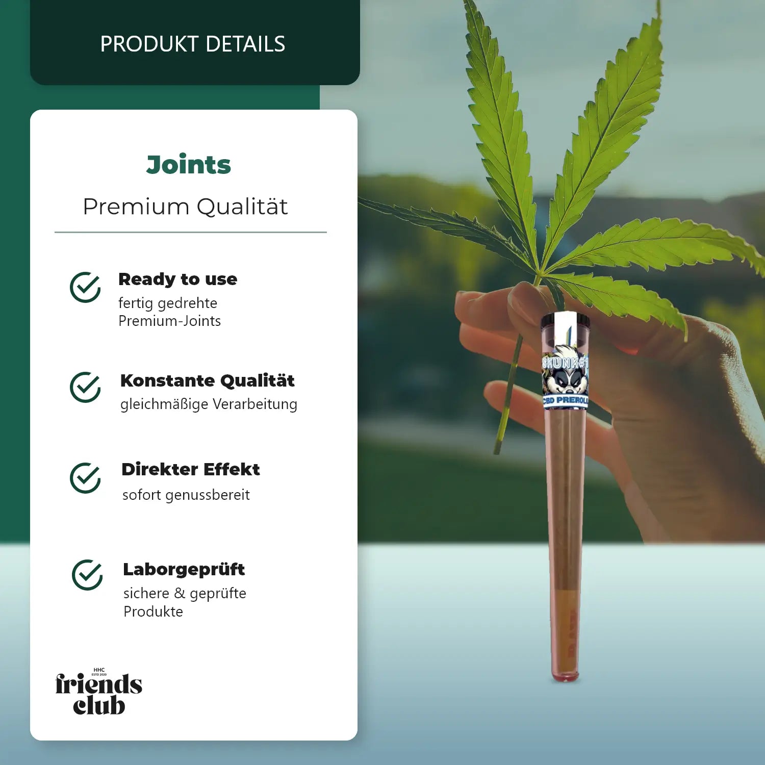 Prerolled CBD 20% – Skunk#1-Smagro GmbH