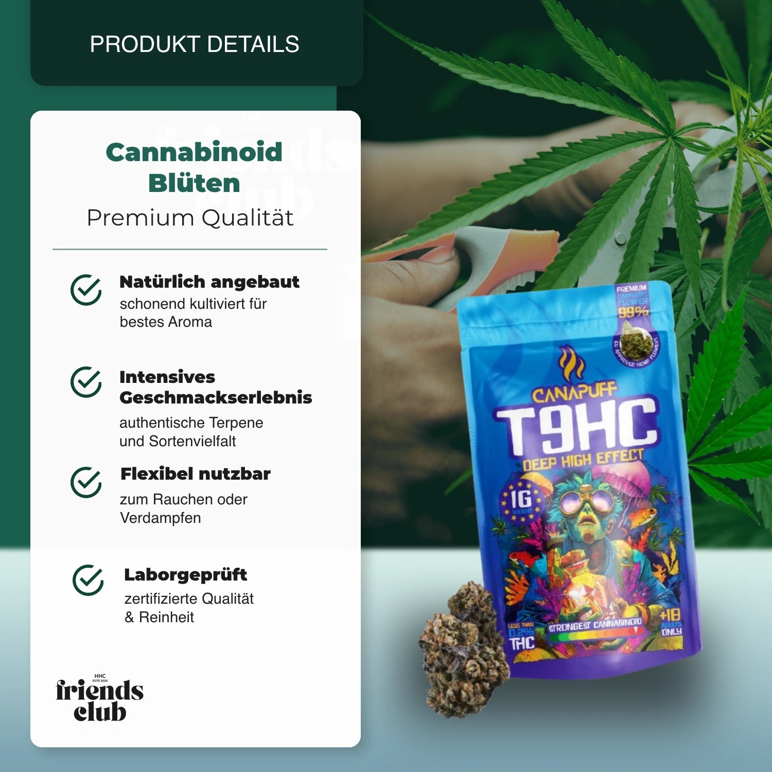 T9HC Blüten Deep 99% - hhcfriends