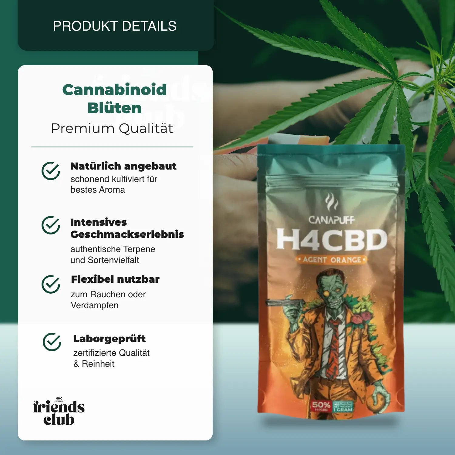 H4CBD Agent Orange 50% HHCFriends