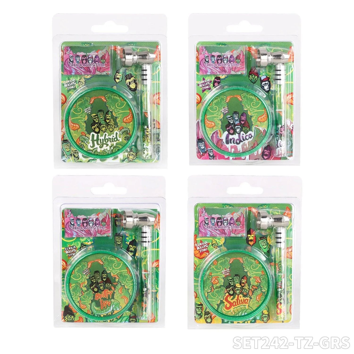 Gorilla Set - Glas Pfeife 3tlg.