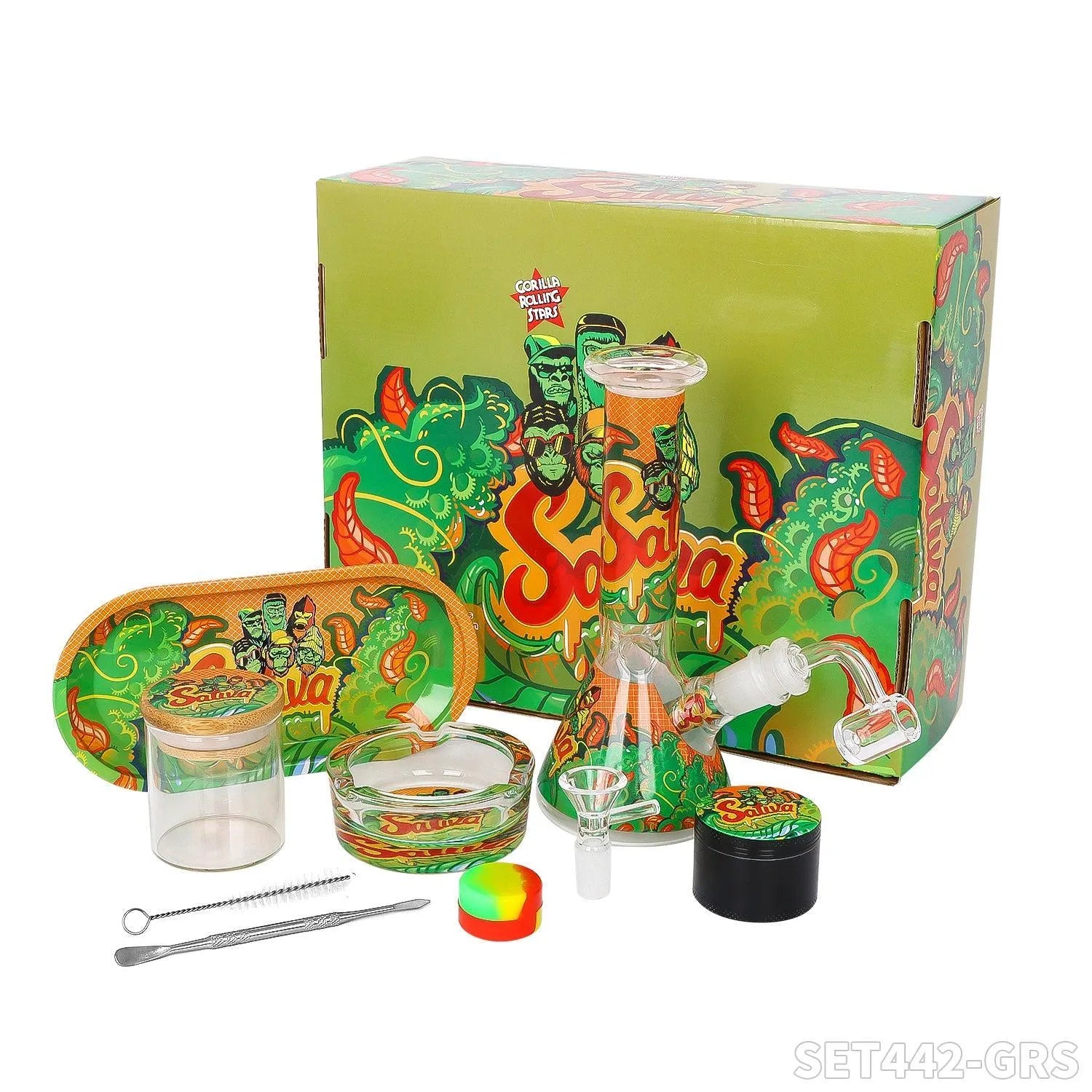Gorilla Bong Set – Komplettes Raucherset 7tlg.-HHCFriends