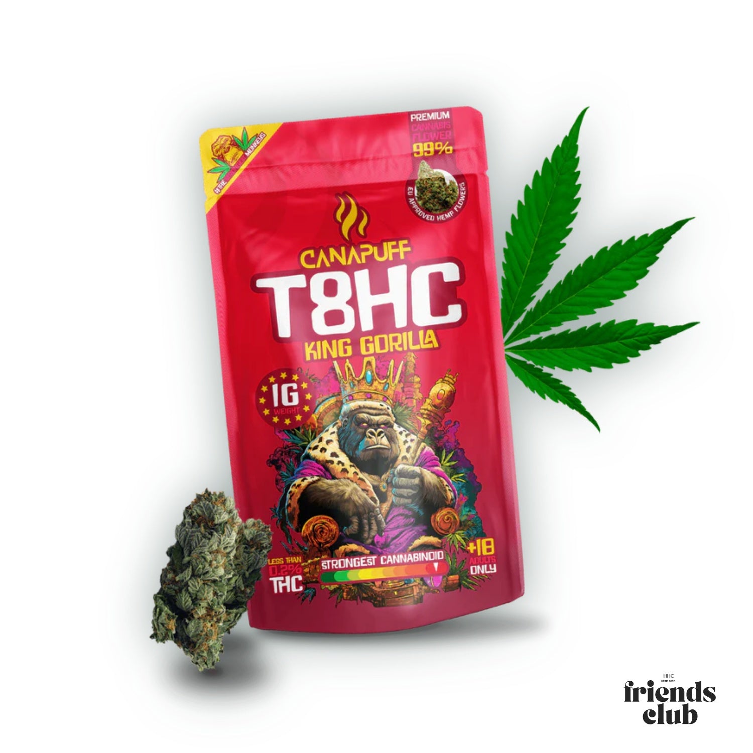 T8HC Blüten King Gorilla 99%