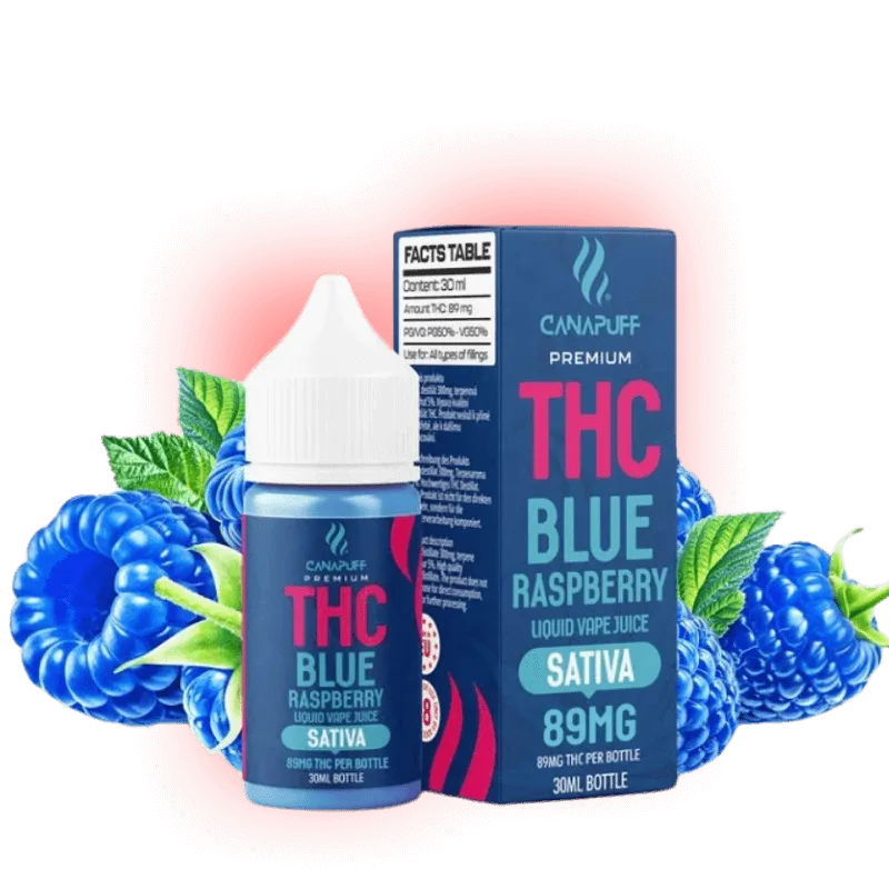 THC Liquid Blue Raspberry 89mg 30ml-HHCFriends