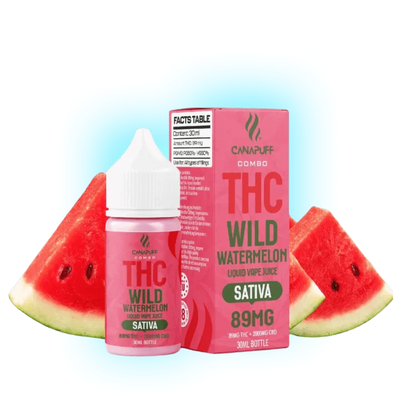 THC Liquid Wild Watermelon 89mg THC/1000mg CBC 30ml-HHCFriends