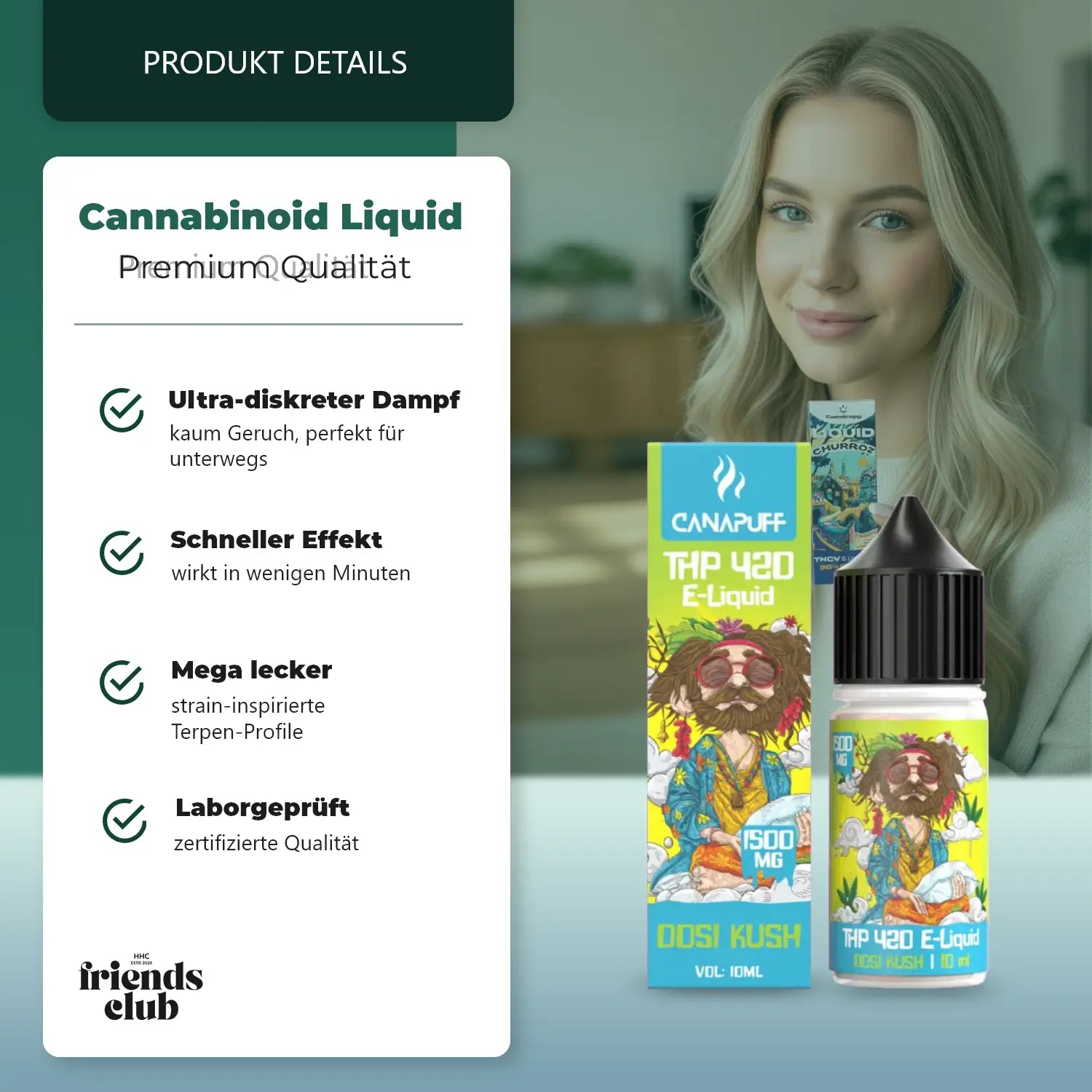 THP420 Liquid Dosi Kush 1500mg 10ml-Smagro GmbH