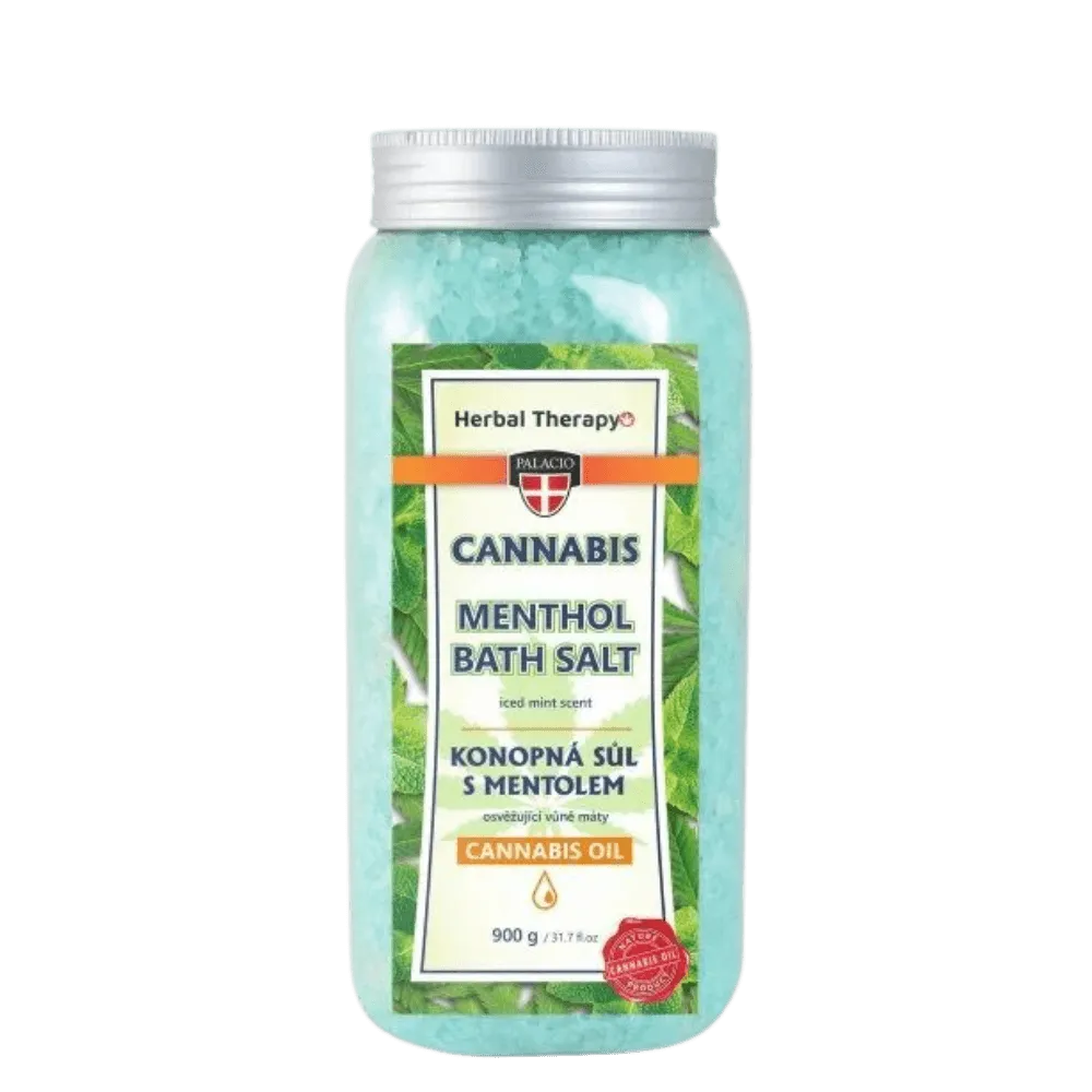 Cannabis-Badesalz mit Menthol, 900 g Palacio-HHCFriends
