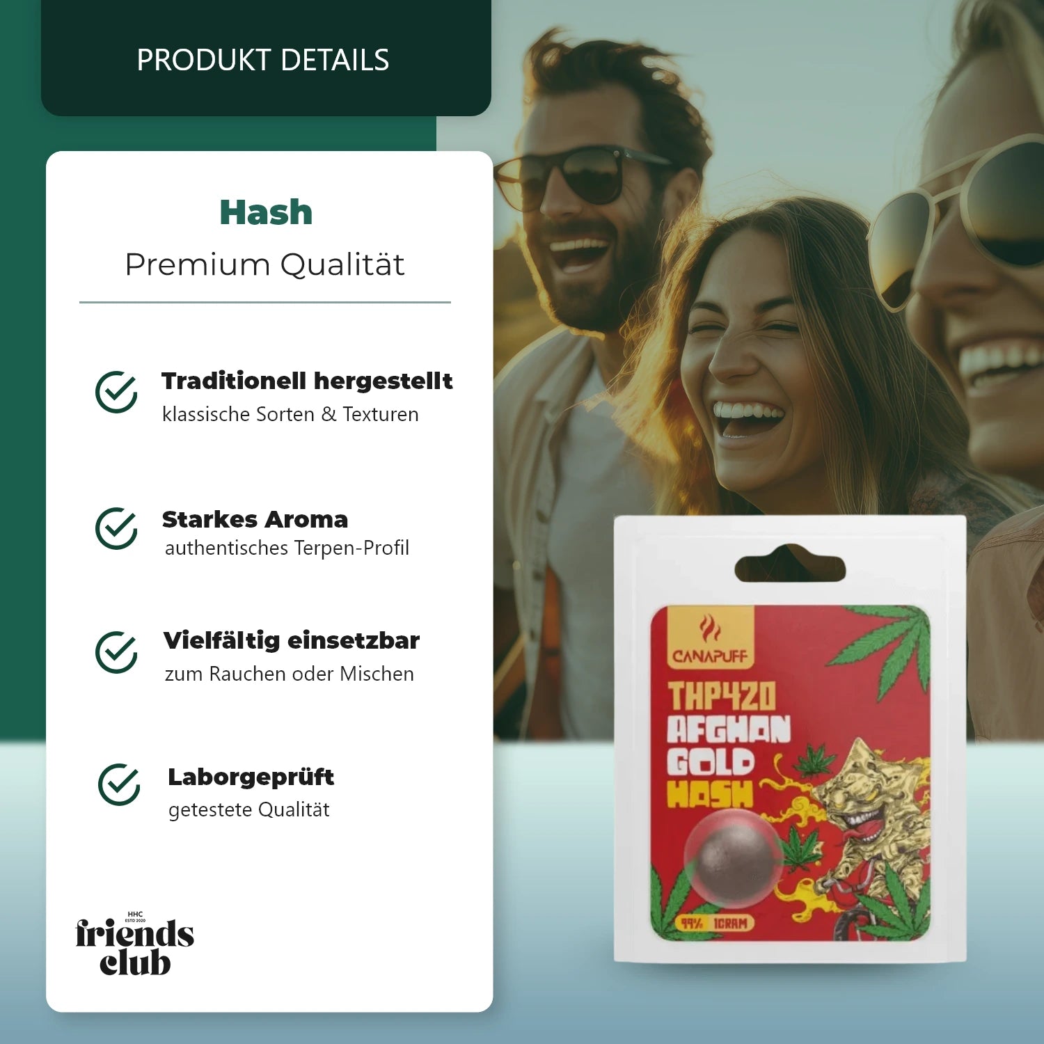 THP420 Hash Afghan Gold 1g-Smagro GmbH