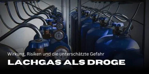 Lachgas als drug Afbeelding van lachgasflessen in twee rijen opgesteld