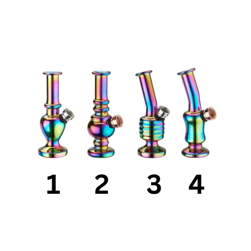 Mini Rainbow Glas-Bong 12,5cm-HHCFriends