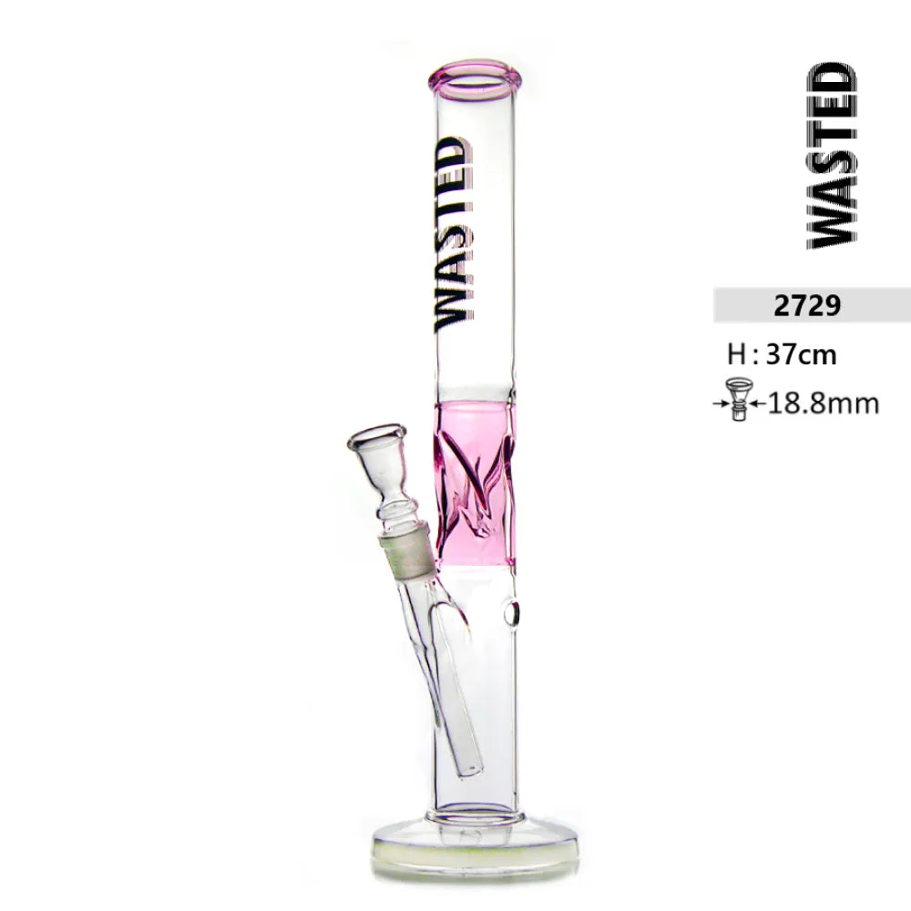 Glasbong Wasted – Pink Ice Editie 37 cm