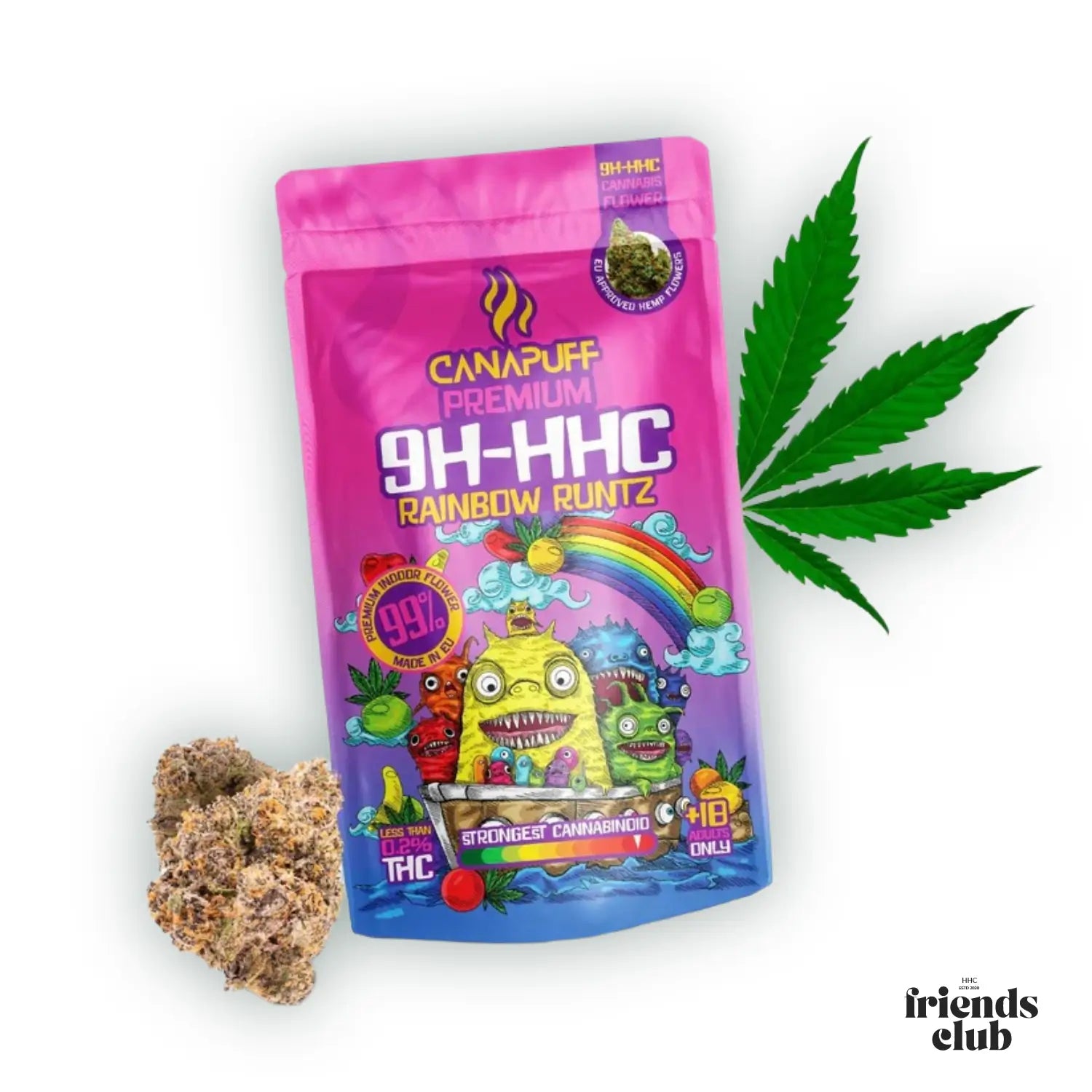 9H-HHC Bloemen Rainbow Runtz 99%