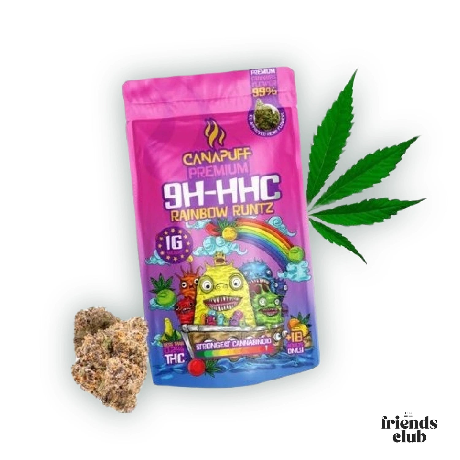 9H-HHC Blüten Rainbow Runtz 99% HHCFriends