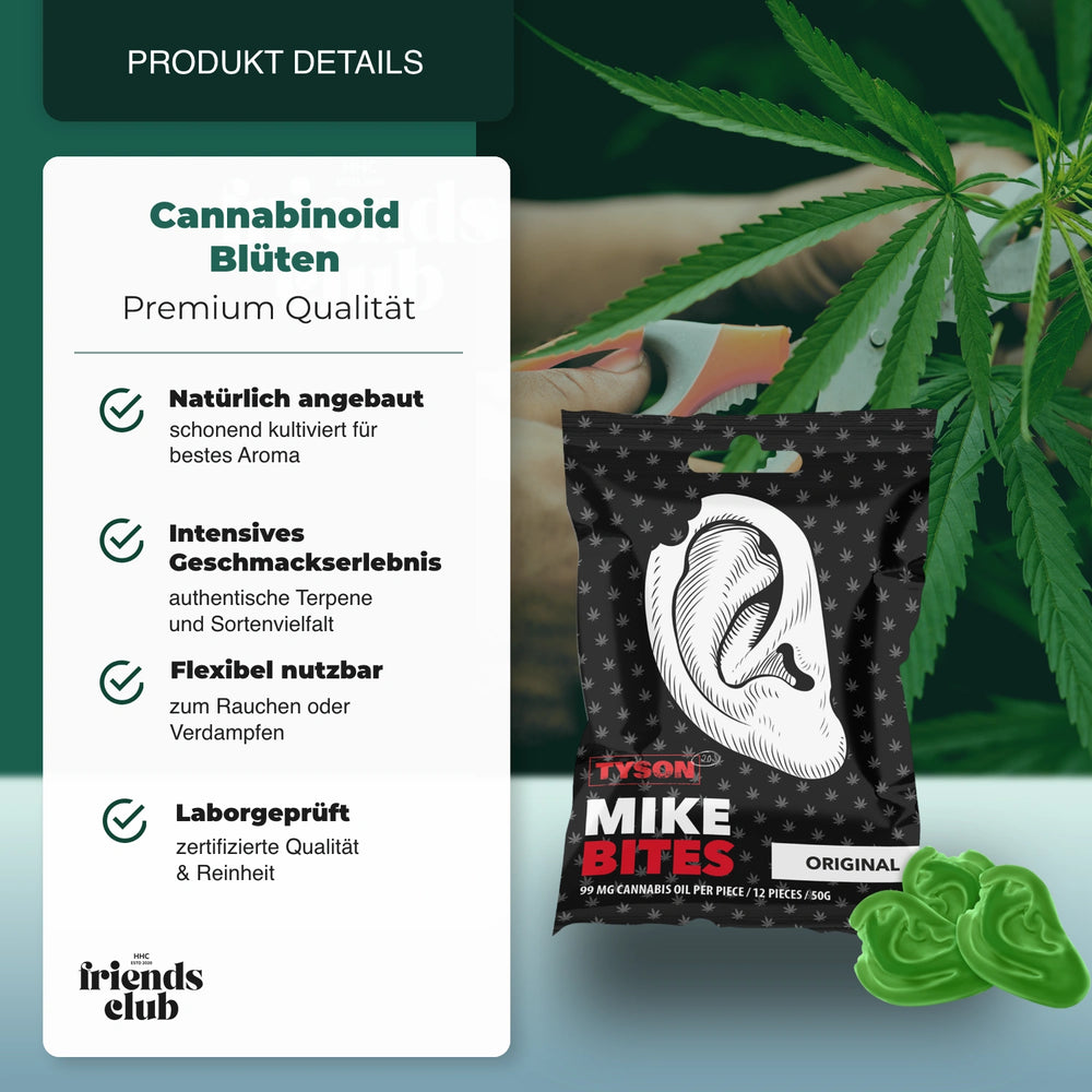 Tyson 2.0 Mike's Bites Cannabis Gummies 12Stk - hhcfriends