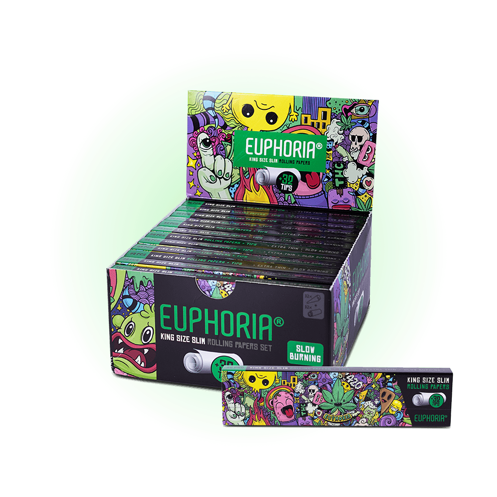 Euphoria Mystical Rolling Papers – Kingsize Slim + Filter-HHCFriends