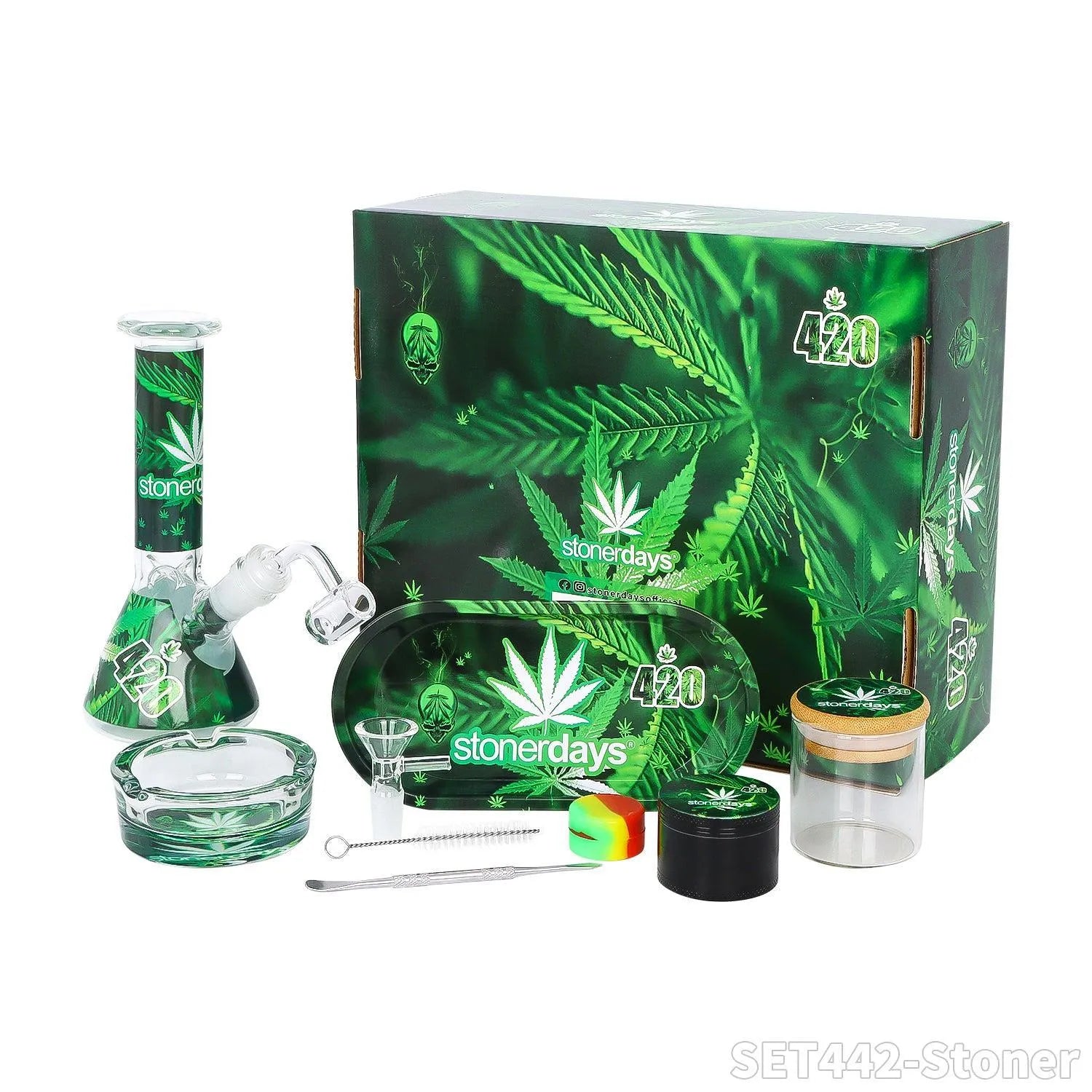 Bong Set – Komplettes Raucherset 7tlg.-HHCFriends