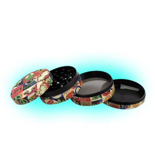Euphoria Metall-Grinder Groovy 63 mm - 4 Teile HHCFriends