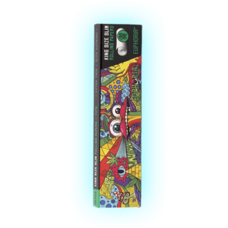 Euphoria Vibrant Rolling Papers Kingsize Slim + Filters-HHCFriends