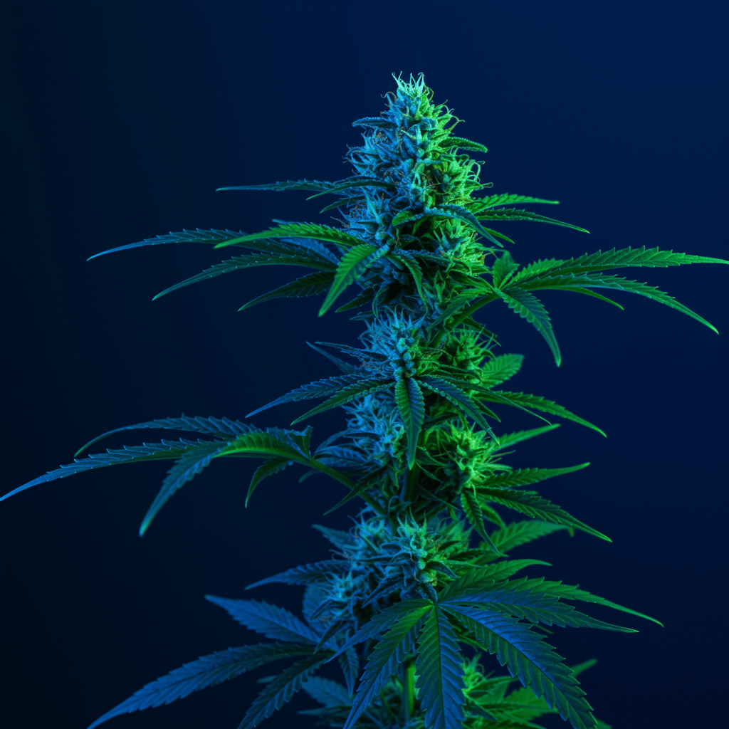 Cannabissorte mit orangen Härchen