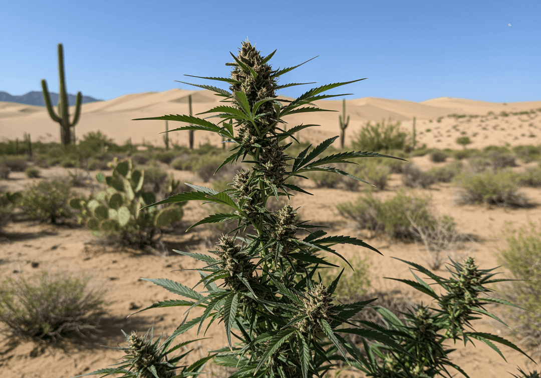 Lila gefärbte Cannabissorte